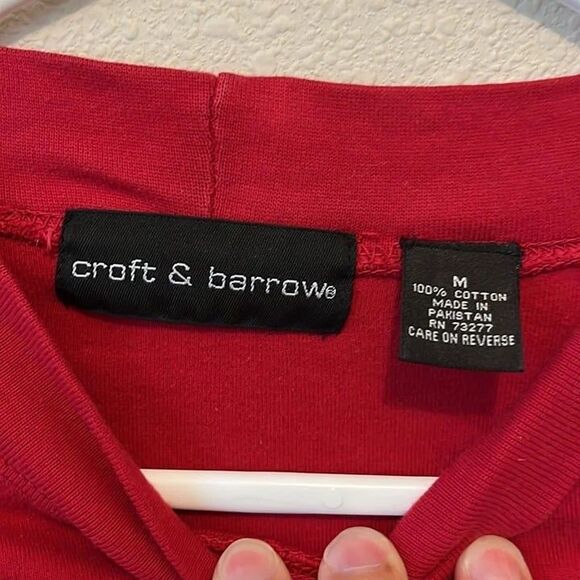 Bundle of 3  - Croft & Barrow Mock Neck 100% Cotton Medium Long Sleeve Shirt - Picture 7 of 11